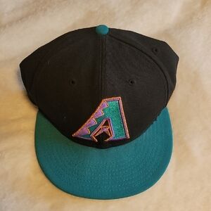 Arizona Diamondbacks New Era Black and Teal Hat